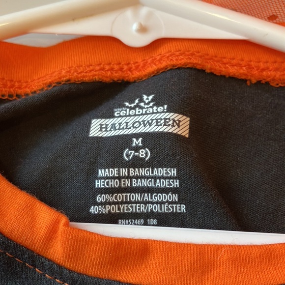 *NWOT Girl’s 7/8 Celebrate Halloween! Costume Tee Worn 1x Tulle Skirt Worn 1X - Picture 3 of 5